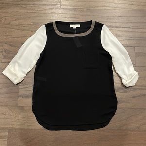 NWT LOFT Colorblock Blouse - Size XS